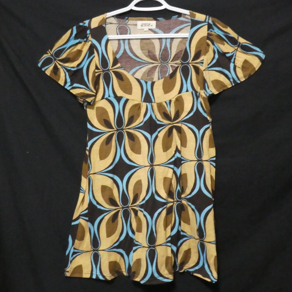 COSTA BLANCA | large | Short Sleeve Colorful Geometric Dress